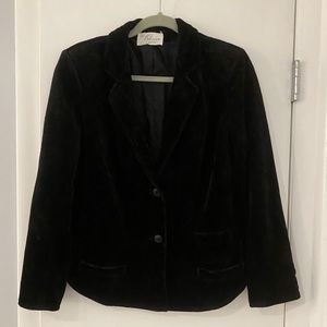 Choice By Butte Black Vintage Velvet Blazer